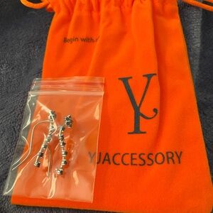 Silver and Blue Star Earrings ⭐️ 925